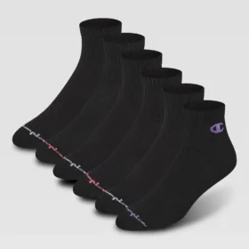 6-pack Cushion High Quarter-sokken voor dames