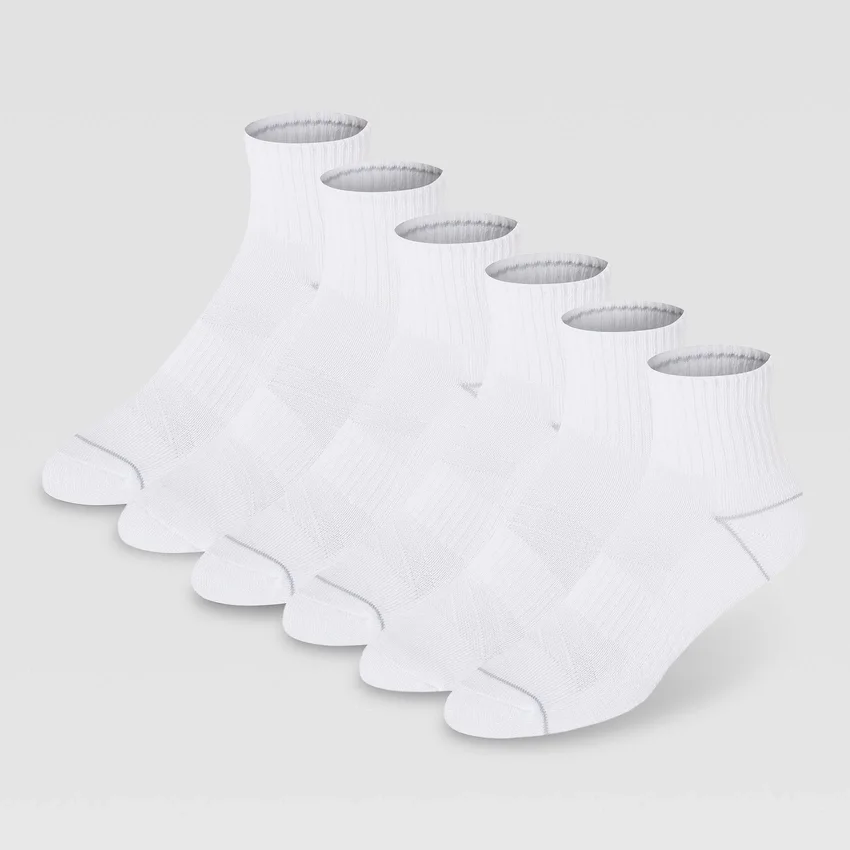 6-pack Cushion Quarter-sokken voor dames