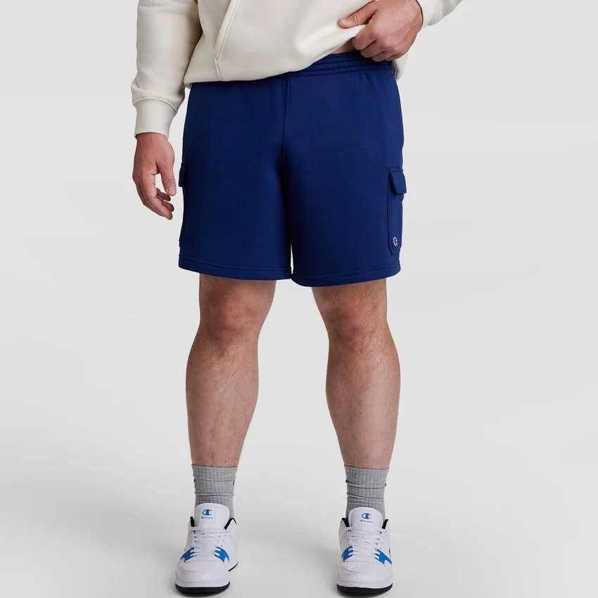 8" fleece cargoshort, C Logo