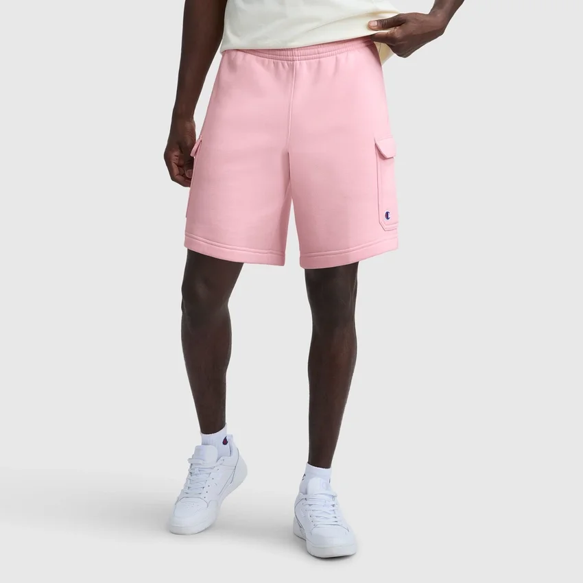8" fleece cargoshort, C Logo