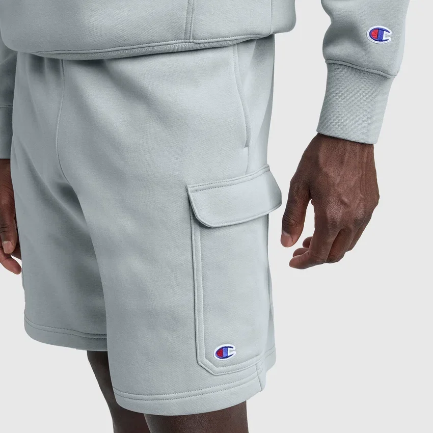 8" fleece cargoshort, C Logo