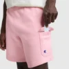 8" fleece cargoshort, C Logo