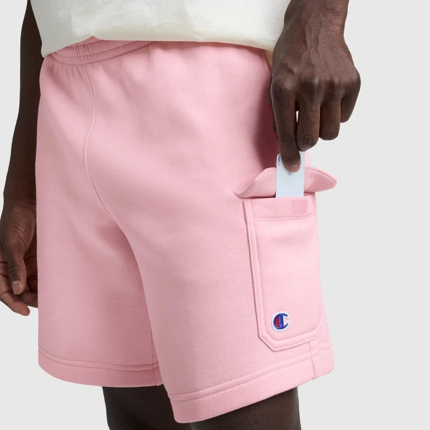 8" fleece cargoshort, C Logo