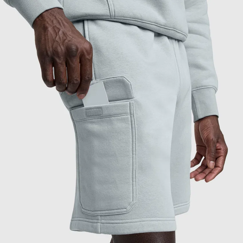 8" fleece cargoshort, C Logo