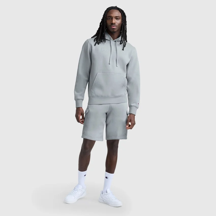 8" fleece cargoshort, C Logo
