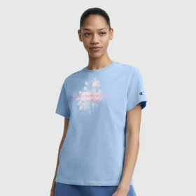 Blurred Roses T-shirt met print, C Logo