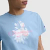 Blurred Roses T-shirt met print, C Logo