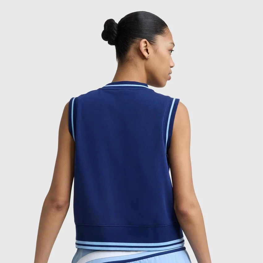 Country Club mouwloze top, geborduurd Script Logo