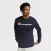 Klassiek T-shirt met lange mouwen en print, Script Logo