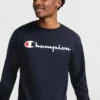 Klassiek T-shirt met lange mouwen en print, Script Logo