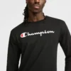 Klassiek T-shirt met lange mouwen en print, Script Logo