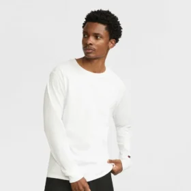 Klassiek T-shirt met lange mouwen, geborduurd C Logo