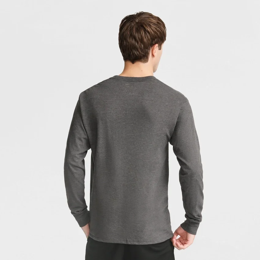 Klassiek T-shirt met lange mouwen, geborduurd C Logo