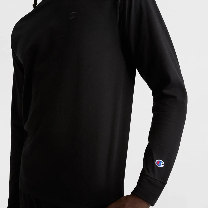Klassiek T-shirt met lange mouwen, geborduurd C Logo