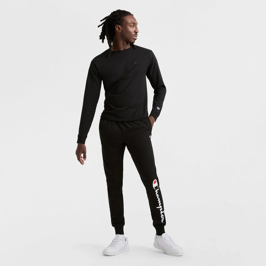 Klassiek T-shirt met lange mouwen, geborduurd C Logo