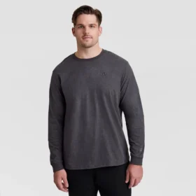 Klassiek T-shirt met lange mouwen, geborduurd C Logo – Big & Tall
