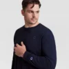 Klassiek T-shirt met lange mouwen, geborduurd C Logo – Big & Tall