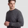 Klassiek T-shirt met lange mouwen, geborduurd C Logo – Big & Tall