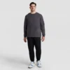 Klassiek T-shirt met lange mouwen, geborduurd C Logo – Big & Tall