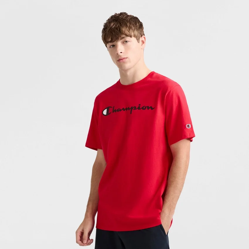 Klassiek T-shirt met print, Script Logo