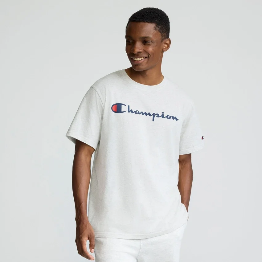 Klassiek T-shirt met print, Script Logo