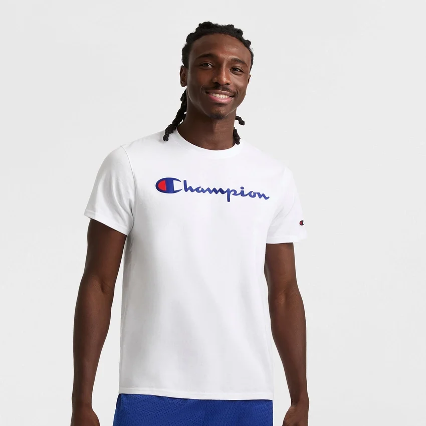 Klassiek T-shirt met print, Script Logo
