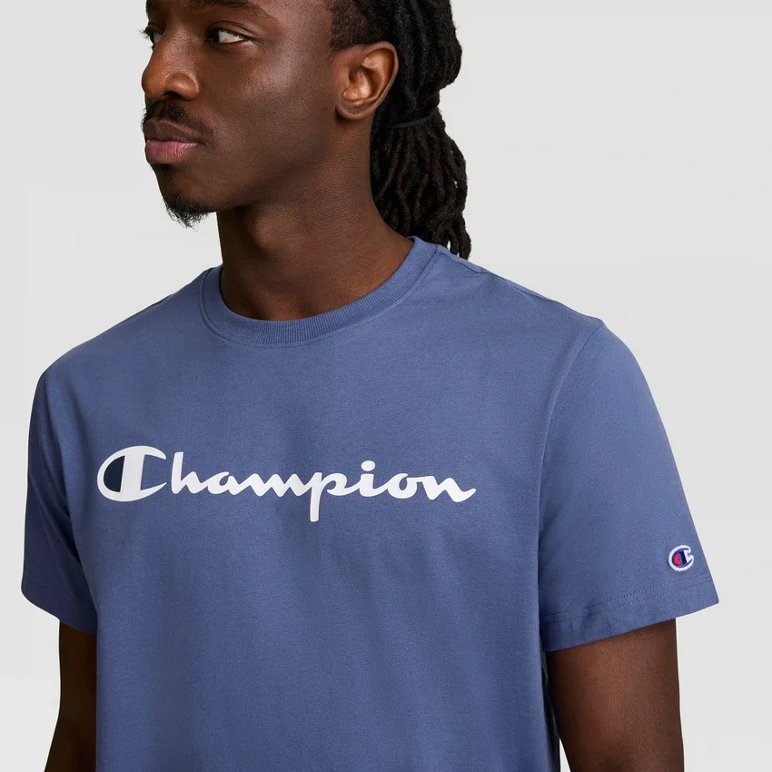 Klassiek T-shirt met print, Script Logo