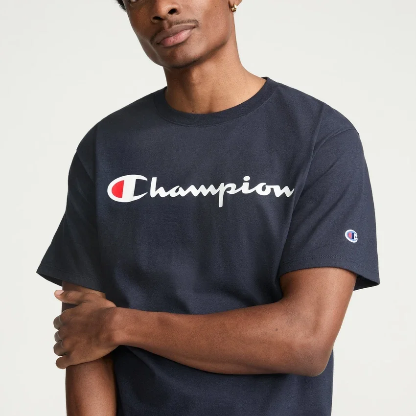 Klassiek T-shirt met print, Script Logo