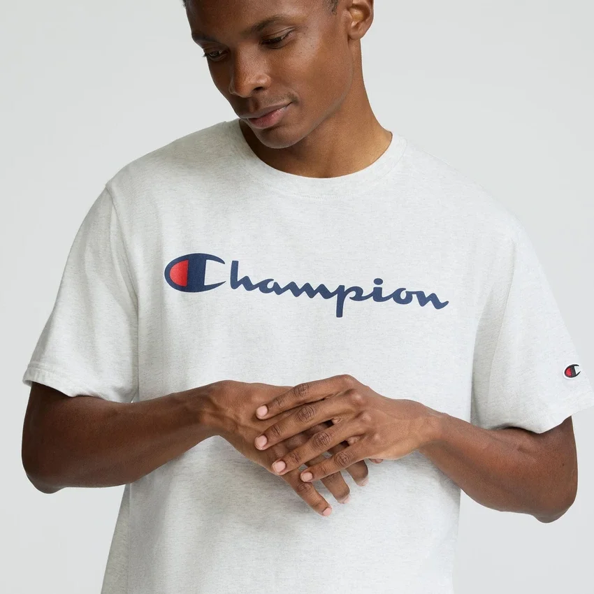 Klassiek T-shirt met print, Script Logo