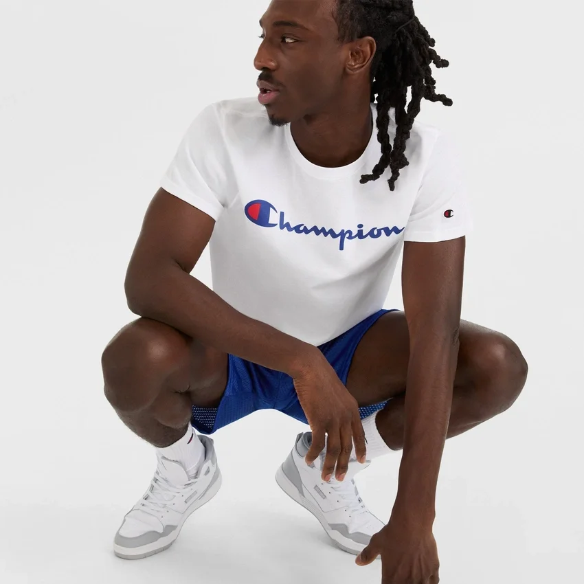 Klassiek T-shirt met print, Script Logo