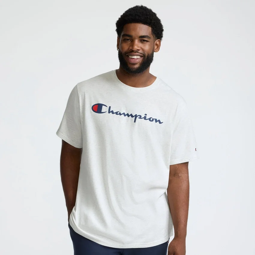 Klassiek T-shirt met print, Script Logo – Big & Tall