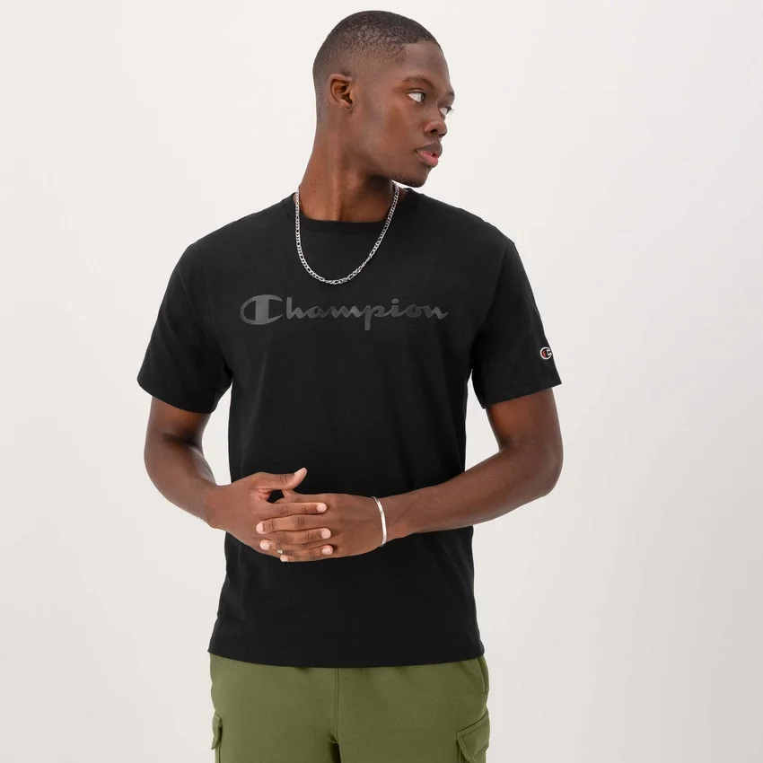 Klassiek T-shirt met print, ton-sur-ton Script Logo