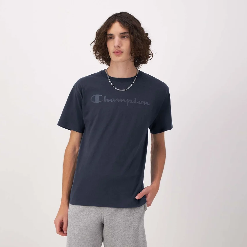 Klassiek T-shirt met print, ton-sur-ton Script Logo