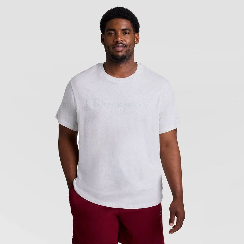 Klassiek T-shirt met print, ton-sur-ton Script Logo – Big & Tall