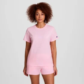 Klassiek T-shirt, ton-sur-ton opschrift op de linkerborst