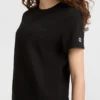 Klassiek T-shirt, ton-sur-ton opschrift op de linkerborst