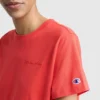 Klassiek T-shirt, ton-sur-ton opschrift op de linkerborst