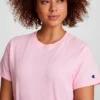 Klassiek T-shirt, ton-sur-ton opschrift op de linkerborst