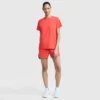 Klassiek T-shirt, ton-sur-ton opschrift op de linkerborst
