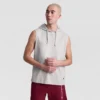 Mouwloze Hoodie, geborduurd C Logo