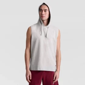 Mouwloze Hoodie, geborduurd C Logo
