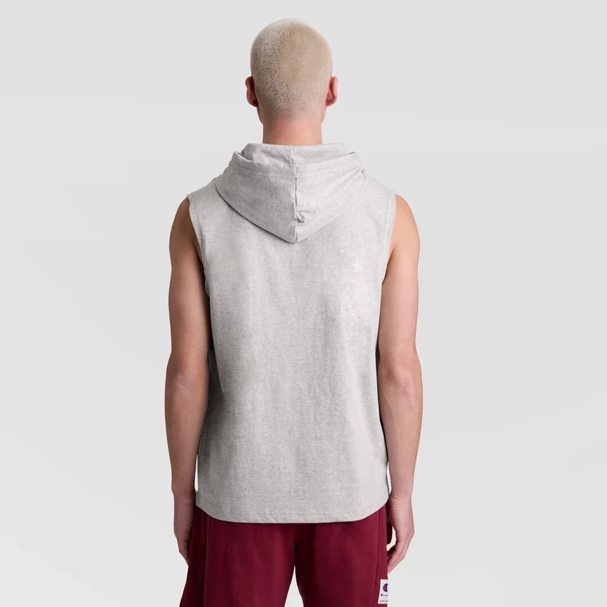 Mouwloze Hoodie, geborduurd C Logo
