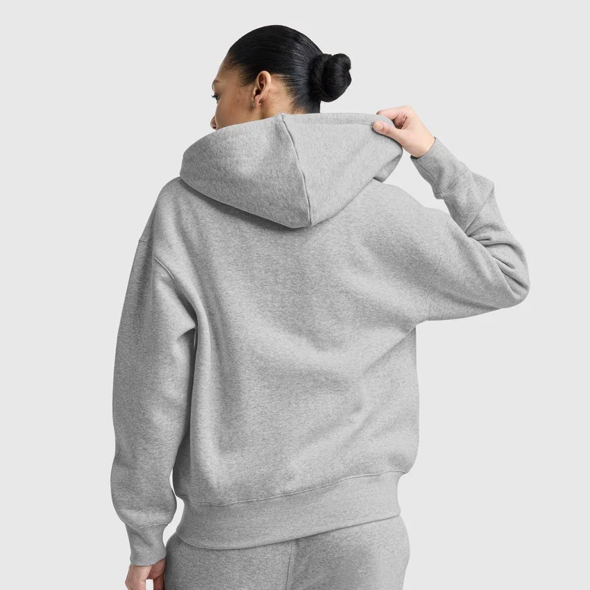 Powerblend fleece-hoodie met ritssluiting, C Logo