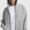Powerblend fleece-hoodie met ritssluiting, C Logo
