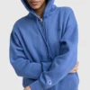 Powerblend fleece-hoodie met ritssluiting, C Logo