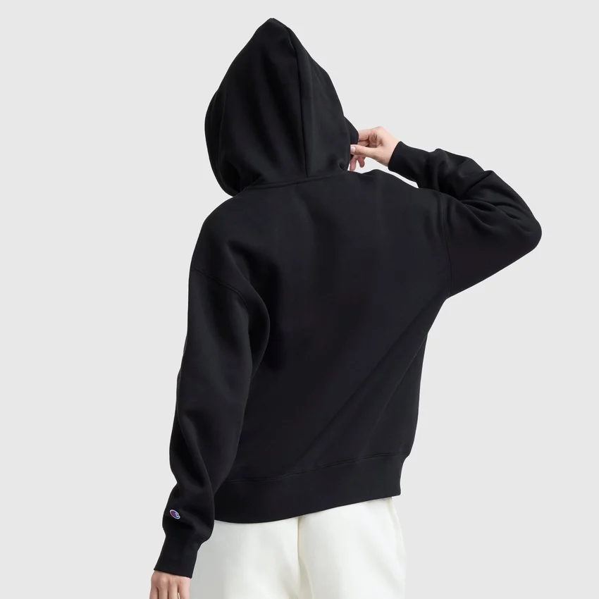 Powerblend fleece-hoodie met ritssluiting, C Logo