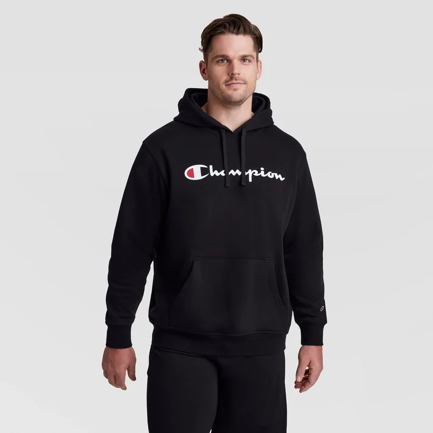 Powerblend-hoodie, Full Script Logo – Big & Tall