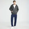 Powerblend-hoodie met volledige ritssluiting, C Logo
