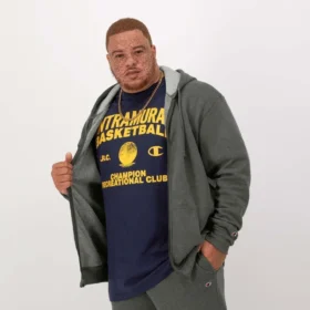 Powerblend-hoodie met volledige ritssluiting, C Logo – Big & Tall