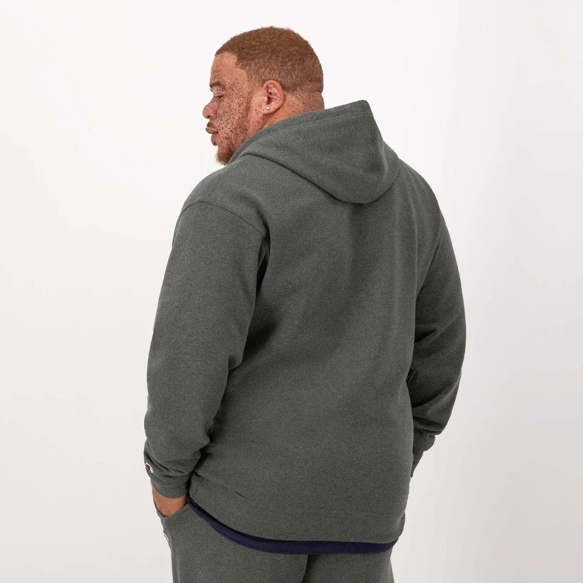 Powerblend-hoodie met volledige ritssluiting, C Logo – Big & Tall